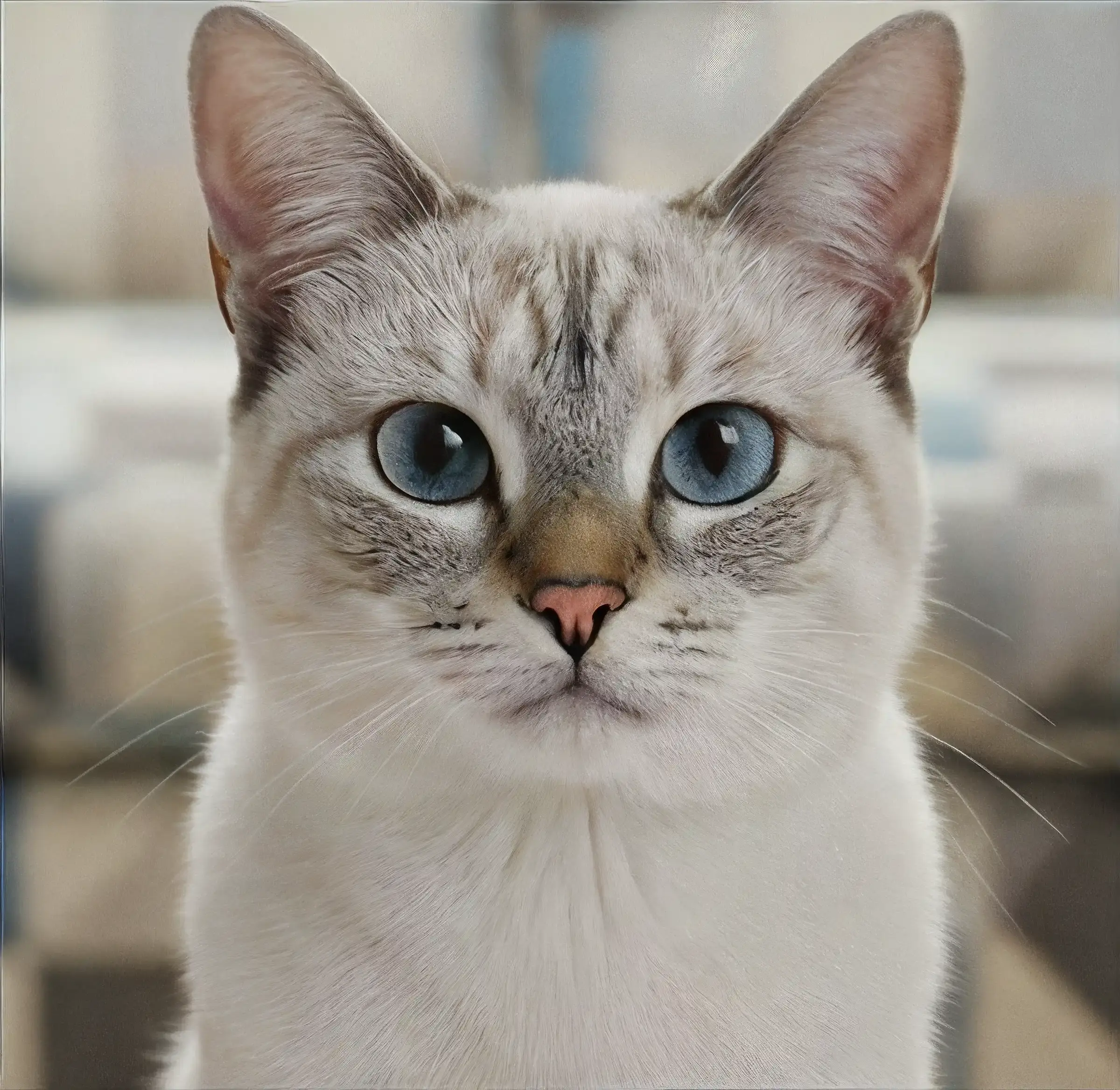 White Siamese cat